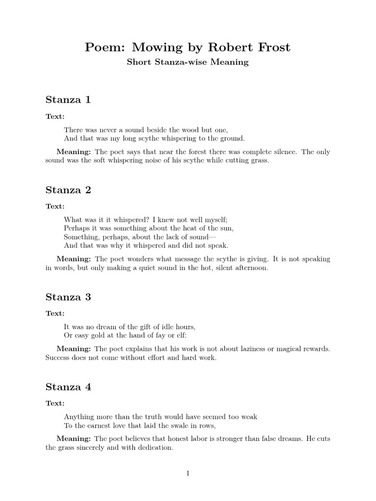Stanza | PDF