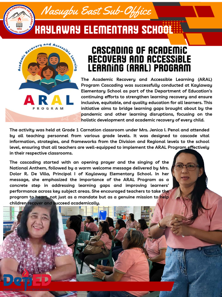 Aral Program Cascading Narrative-Kaylaway Es PDF | PDF | Learning ...