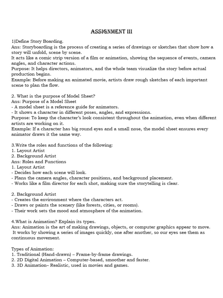 Assignment III | PDF