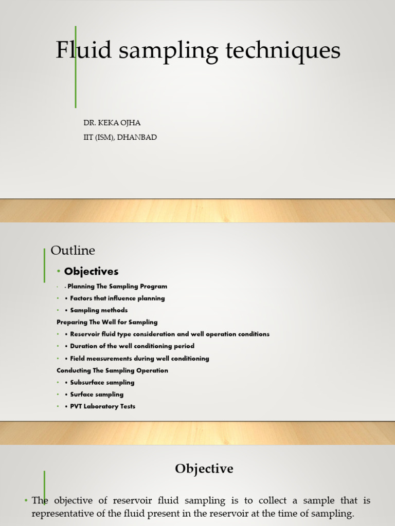Fluid Sampling Techniques-1 | PDF