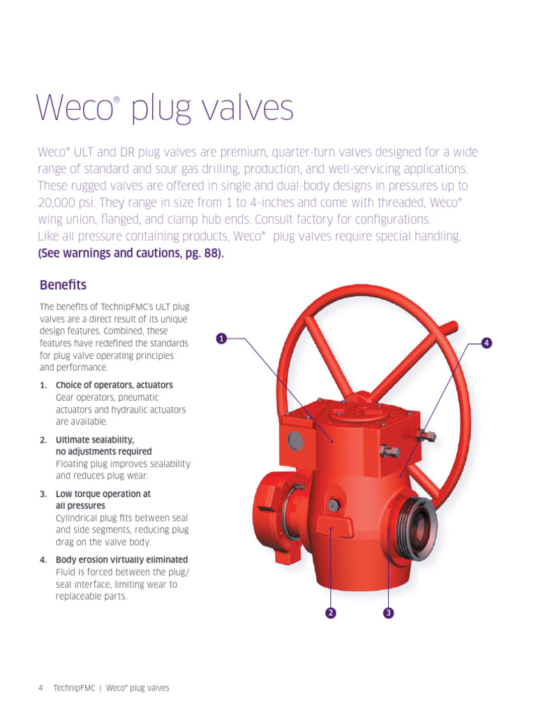 FMC Plug Valve | PDF | Valve | Actuator