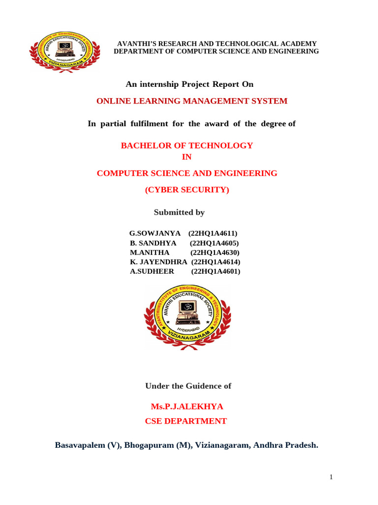 Online Learning Management System (Batch3) | PDF | Databases | Web ...