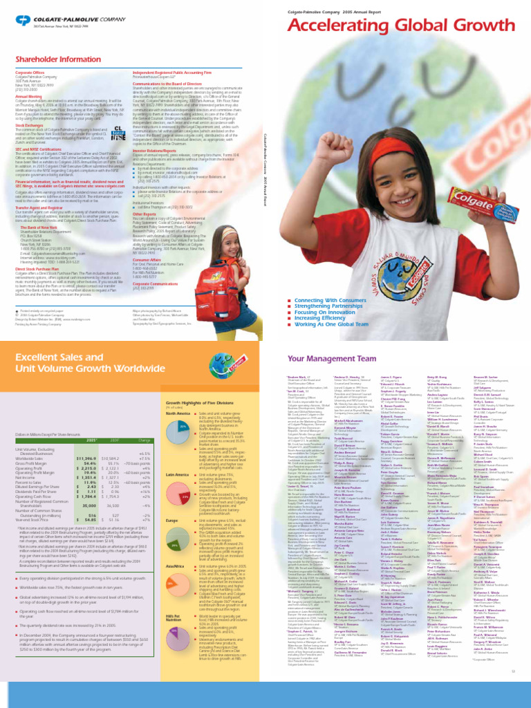 Colgate Palmolive | PDF | Stocks | Form 10 K