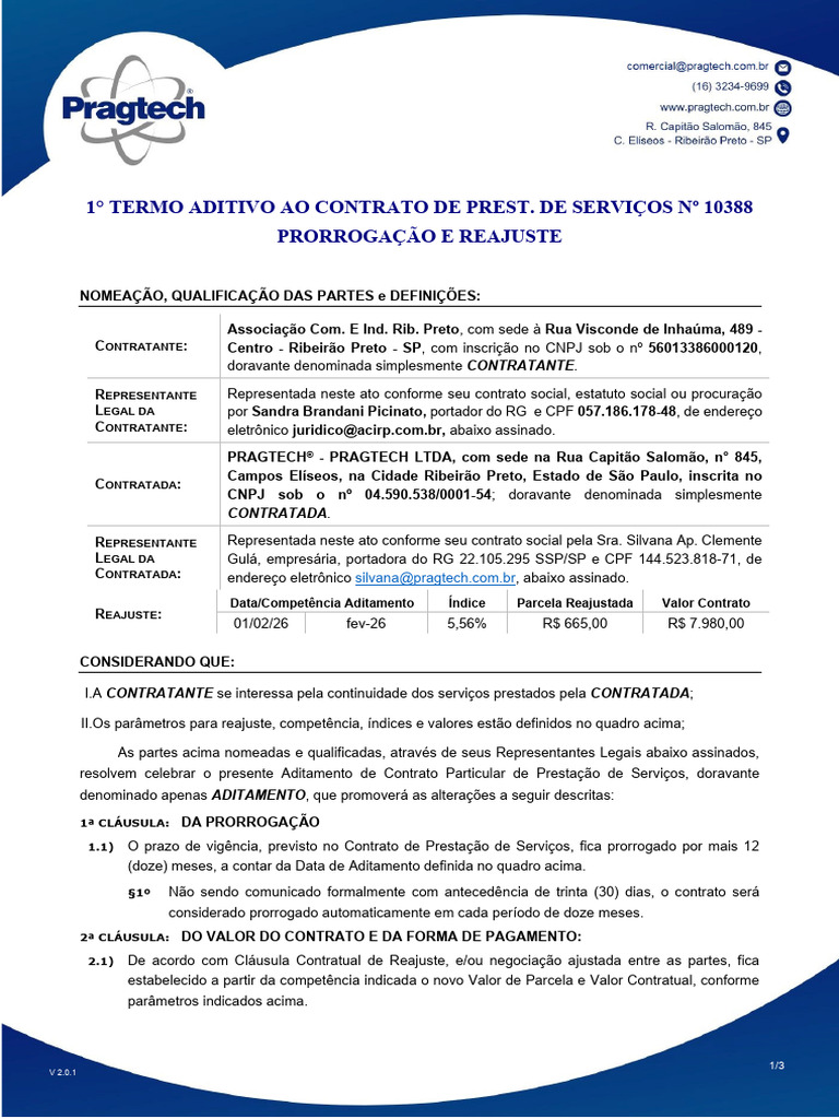 Aditivo Fevereiro - 2026-02 Acirp-10388-1 | PDF