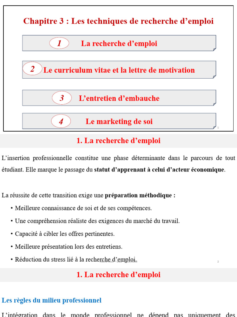 PPP Chapitre 3 Et 4 | PDF