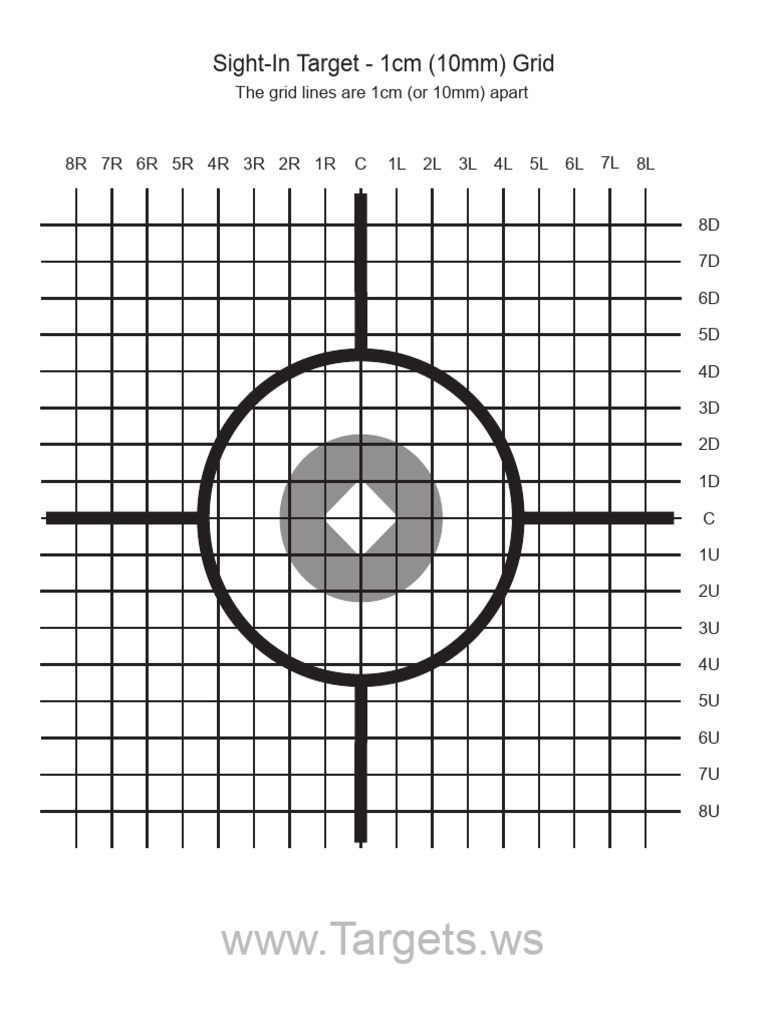 Sight in Target 1 10mm Grid | PDF