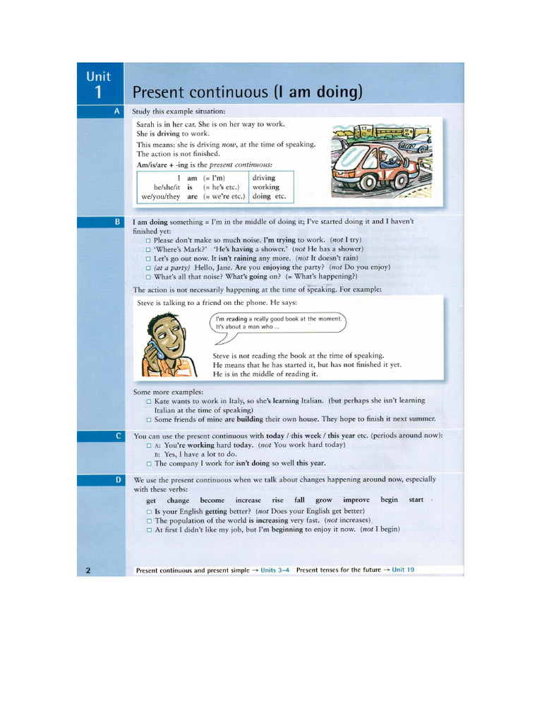 Present Continuous | PDF