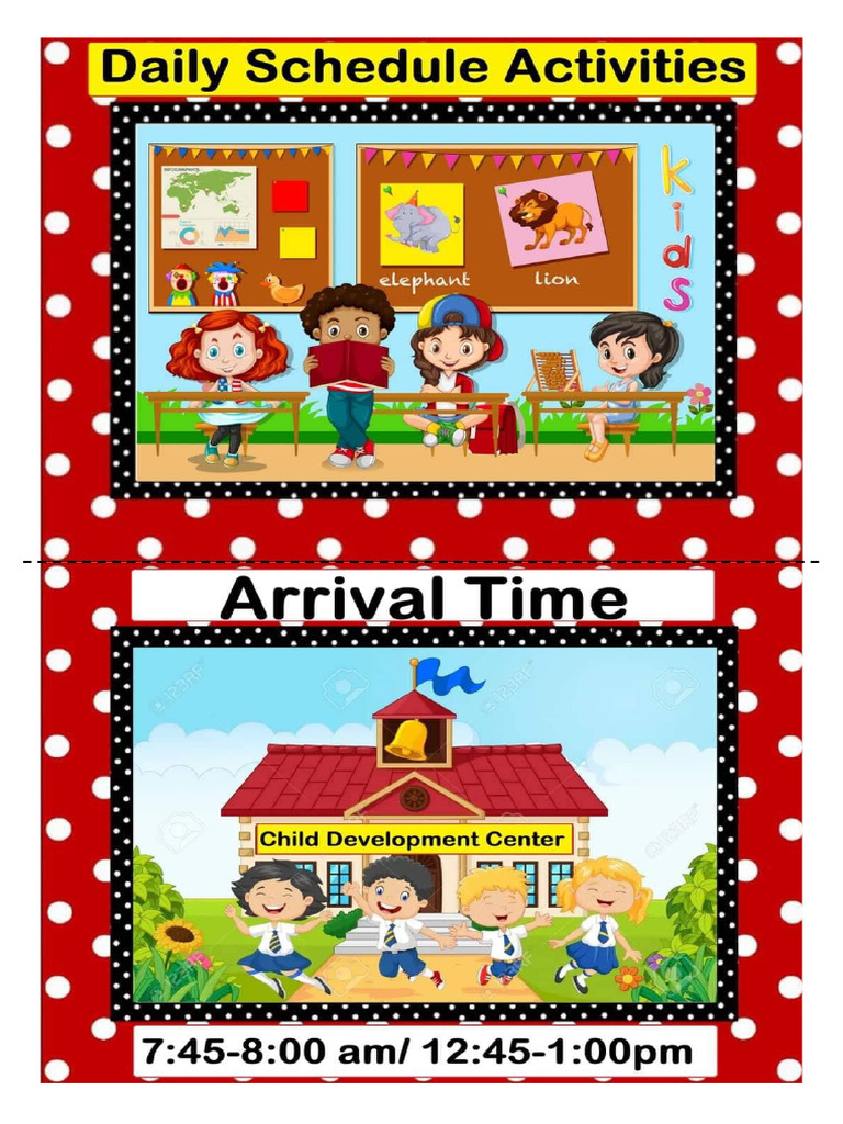 Daily Schedule Activities | PDF