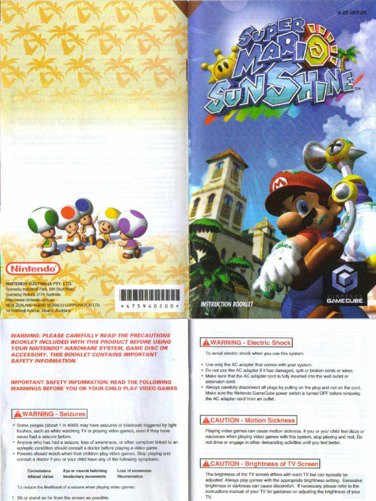 Super Mario Sunshine (English) | PDF