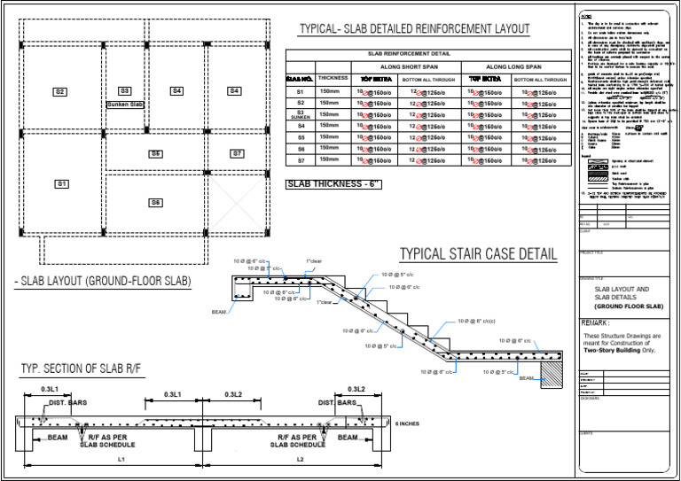 Slab Layout (Ground Floor Slab) | PDF