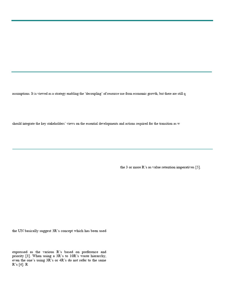 Las 9Rs de La Economía Circular 3.0 | PDF | Sustainability | Waste ...