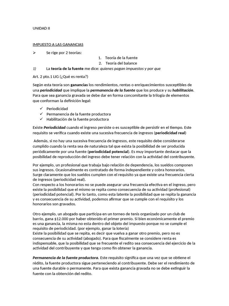 Impuesto A Las Ganancias | PDF | Impuestos | Impuesto sobre la renta
