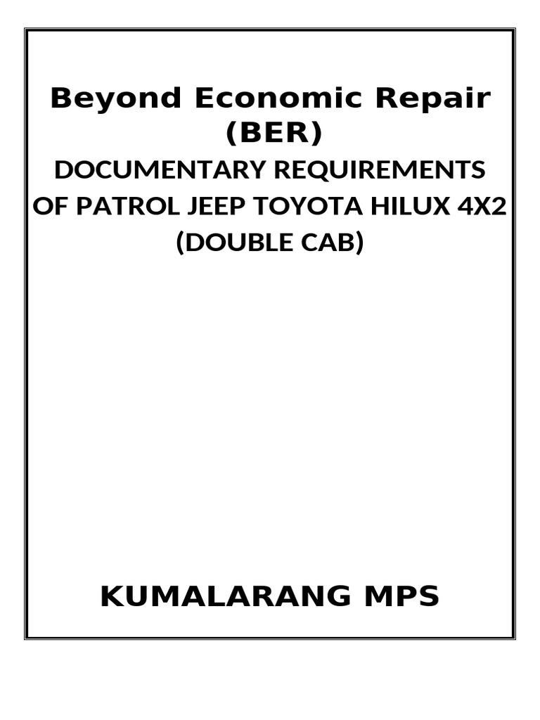 Front Page Ber | PDF