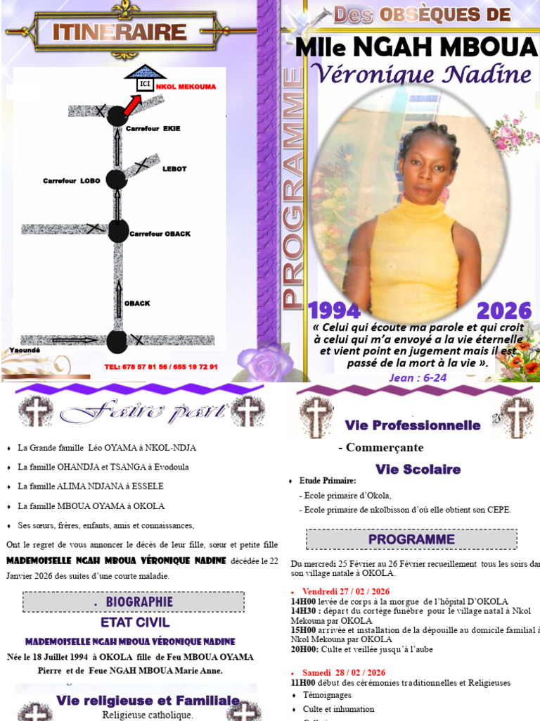 Programme Des Obsèque Fev | PDF