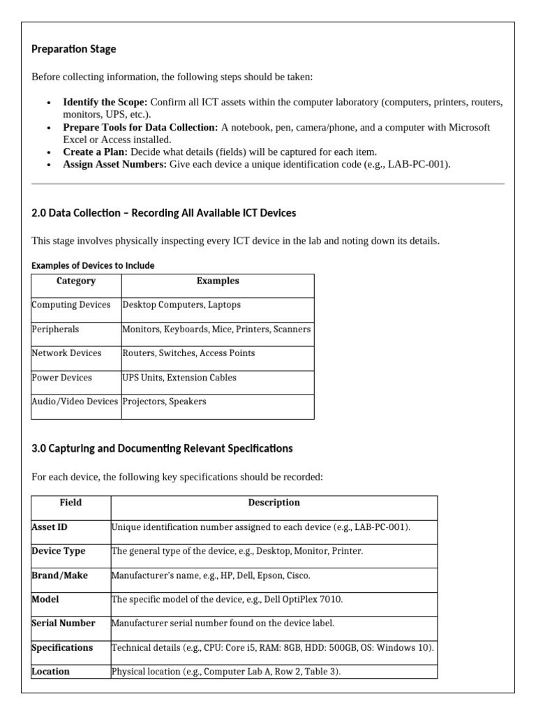 ICT Inventory Management Task1 | PDF | Laptop | Microsoft Excel
