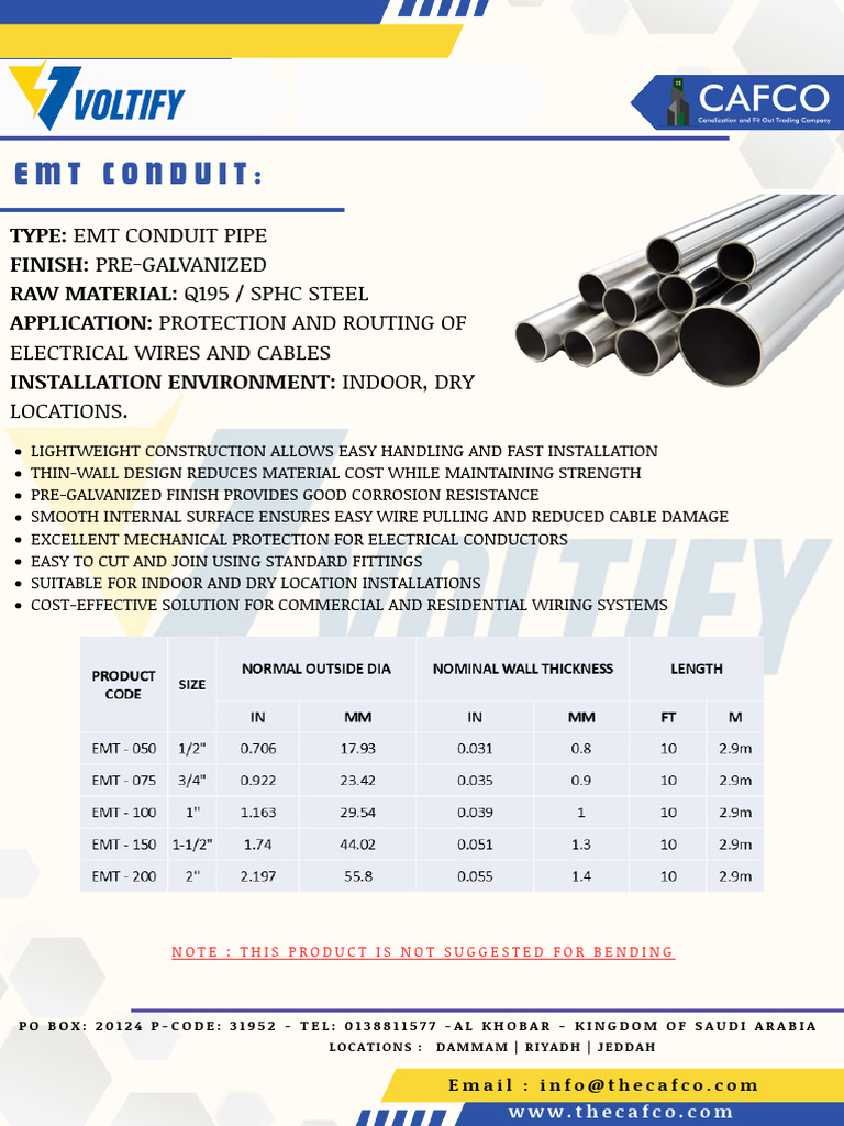 Emt Pipe | PDF