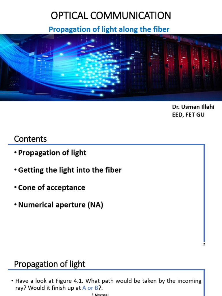 Optical Communication Lecture 4 | PDF | Optical Fiber | Fracture