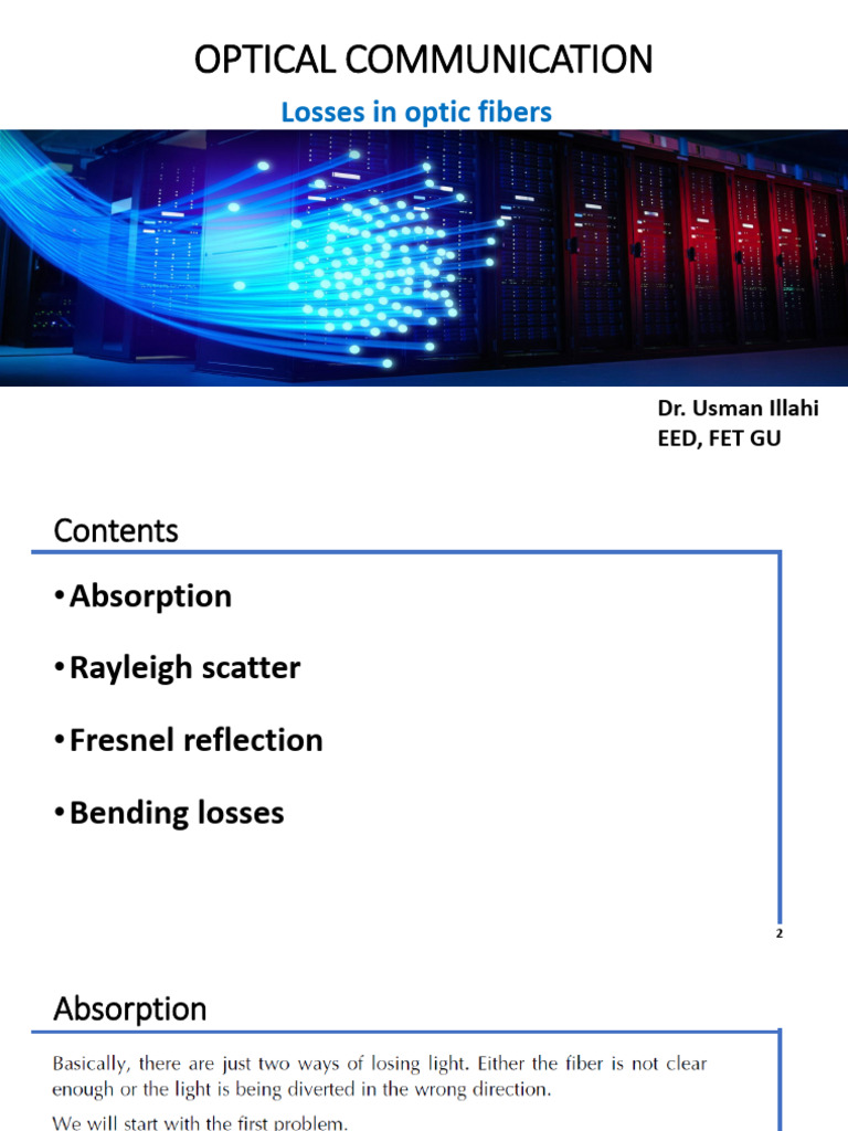 Optical Communication Lecture 6 | PDF