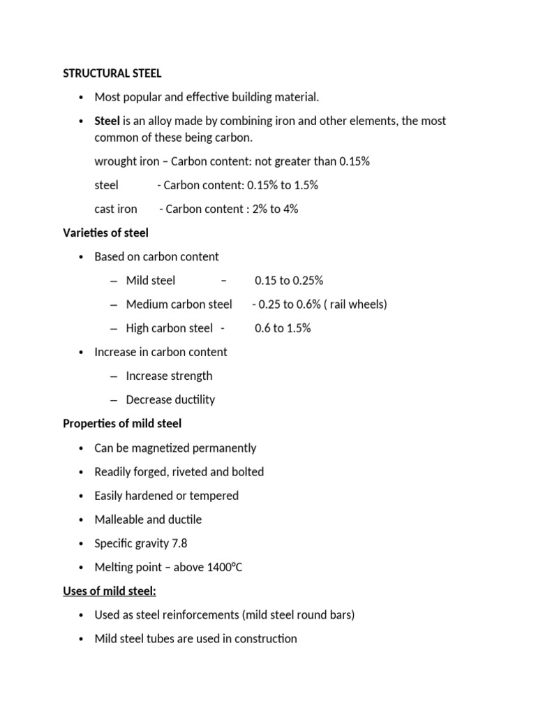 Structural Steel | PDF