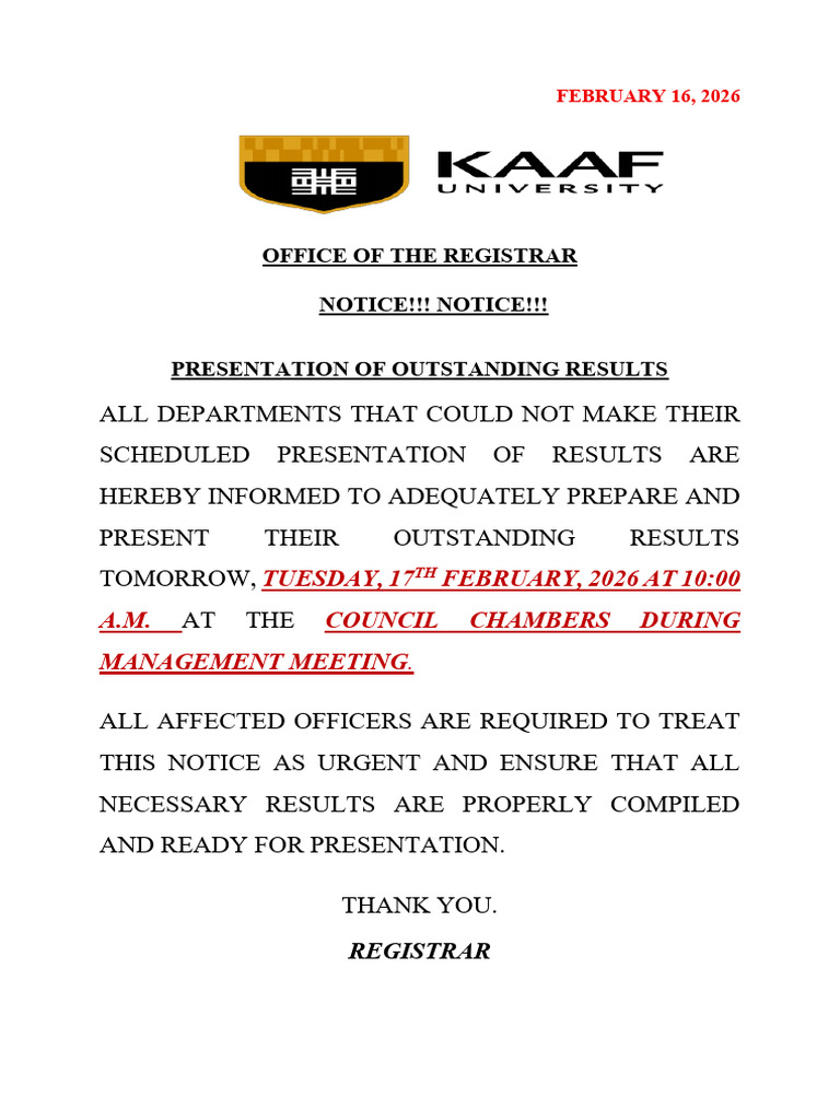 Presentation of Outstanding Results | PDF