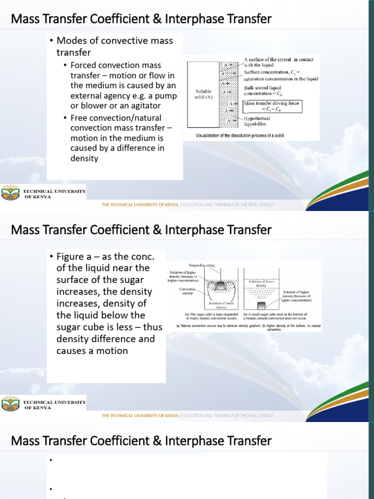 Mass Transfer Coefficient Interphase Transfer | PDF | Boundary Layer ...