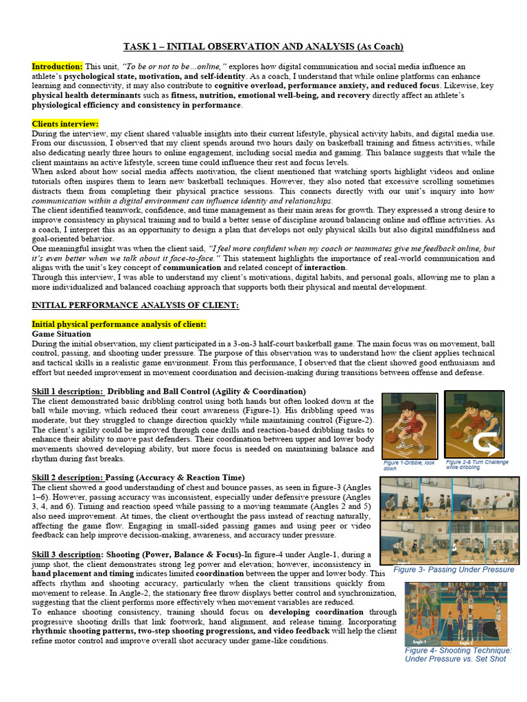 Worksheet Task - I Sample | PDF | Anatomical Terms Of Motion | Psychology