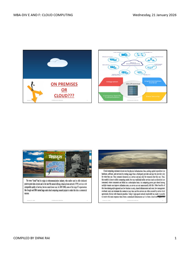 Pdf-Slides-Cloud Computing | PDF | Cloud Computing | Software As A Service