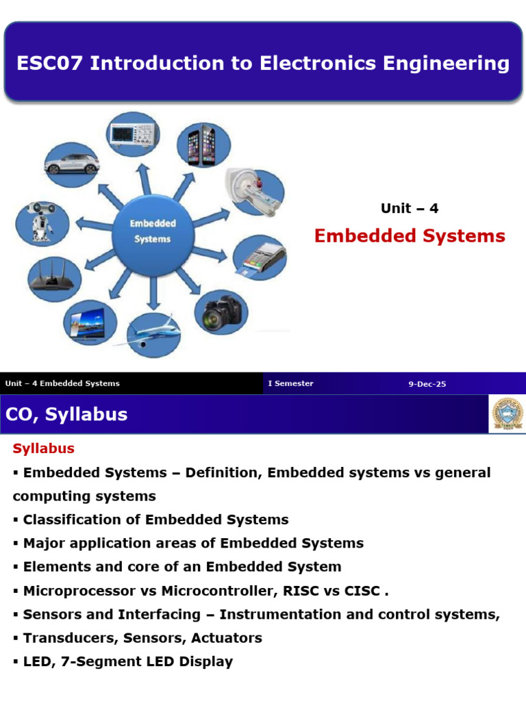 Unit-4 (Embedded Systems) | PDF | Random Access Memory | Read Only Memory