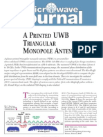 Printed UWB Triangular Monopole Antenna