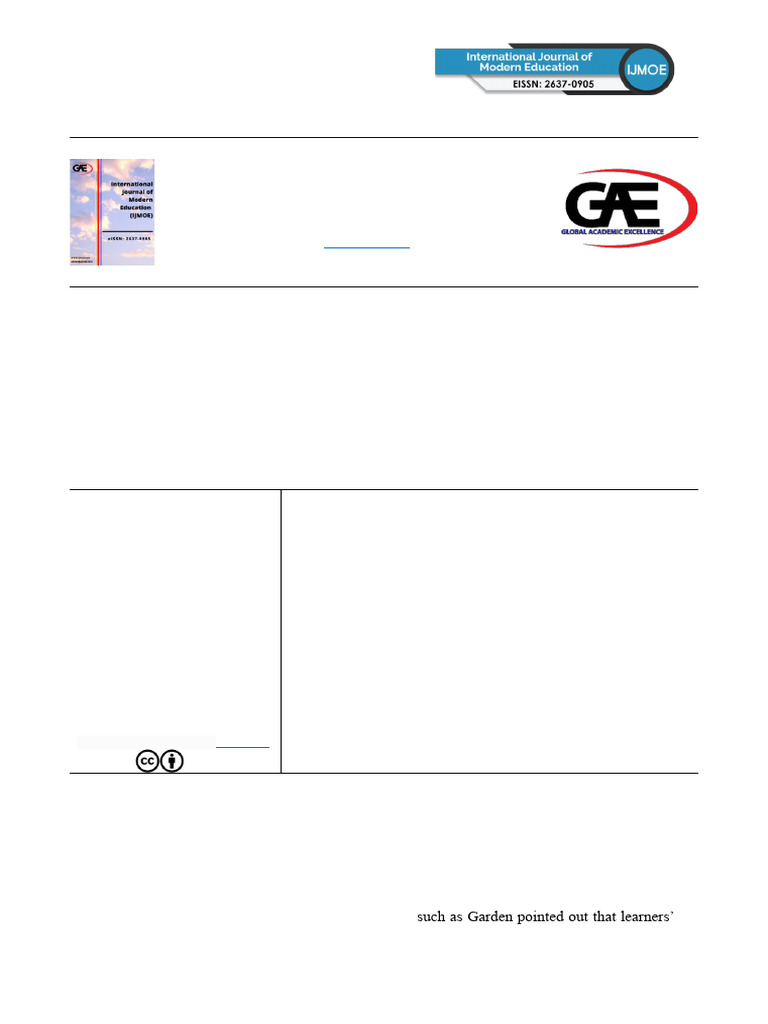 A Review of The Application of Arcs Model in Efl | PDF | Cognitive ...