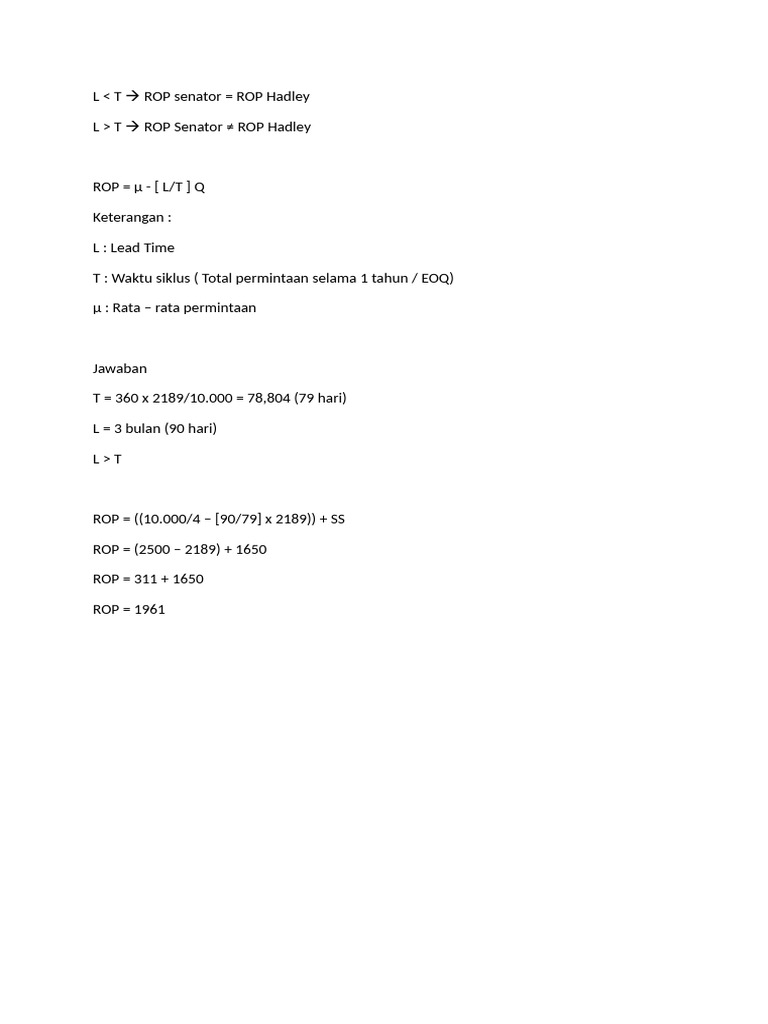 Perhitungan ROP | PDF