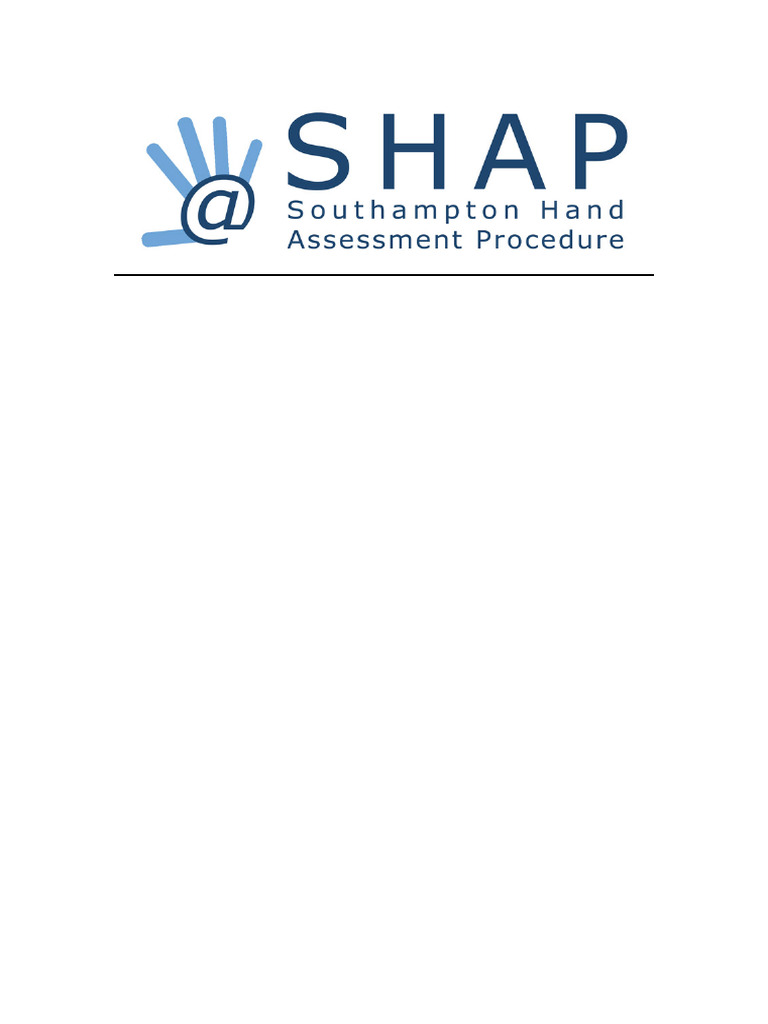 Southampton Hand Assessment Protocol | PDF | Prosthesis