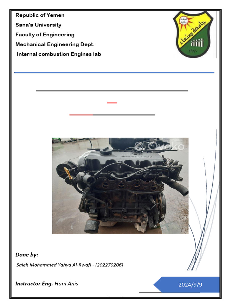 Internal Combusion Engine | PDF | Piston | Engines