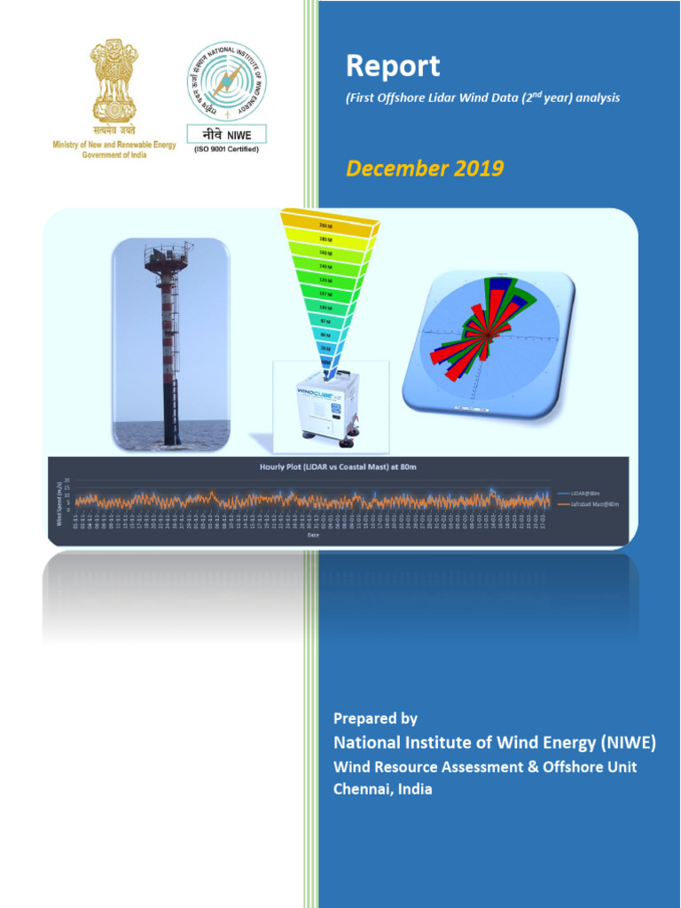 1.report On First Offshore LiDAR Wind Data (2nd Year) Analysis | PDF ...