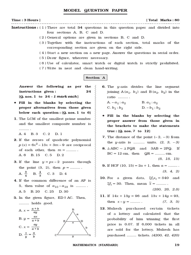 Vyash Coaching 10th Class | PDF | Numbers | Number Theory