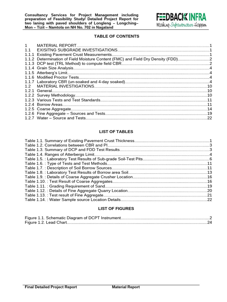 Volume III Material Report | PDF | Road Surface