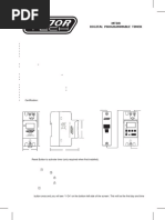 Digital Timer Setup Instructions | PDF | Timer | Clock