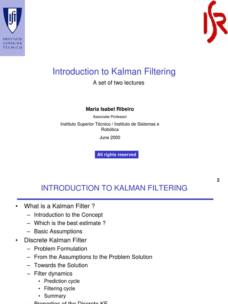 Introduction to Kalman Filtering | PDF | Science & Mathematics ...