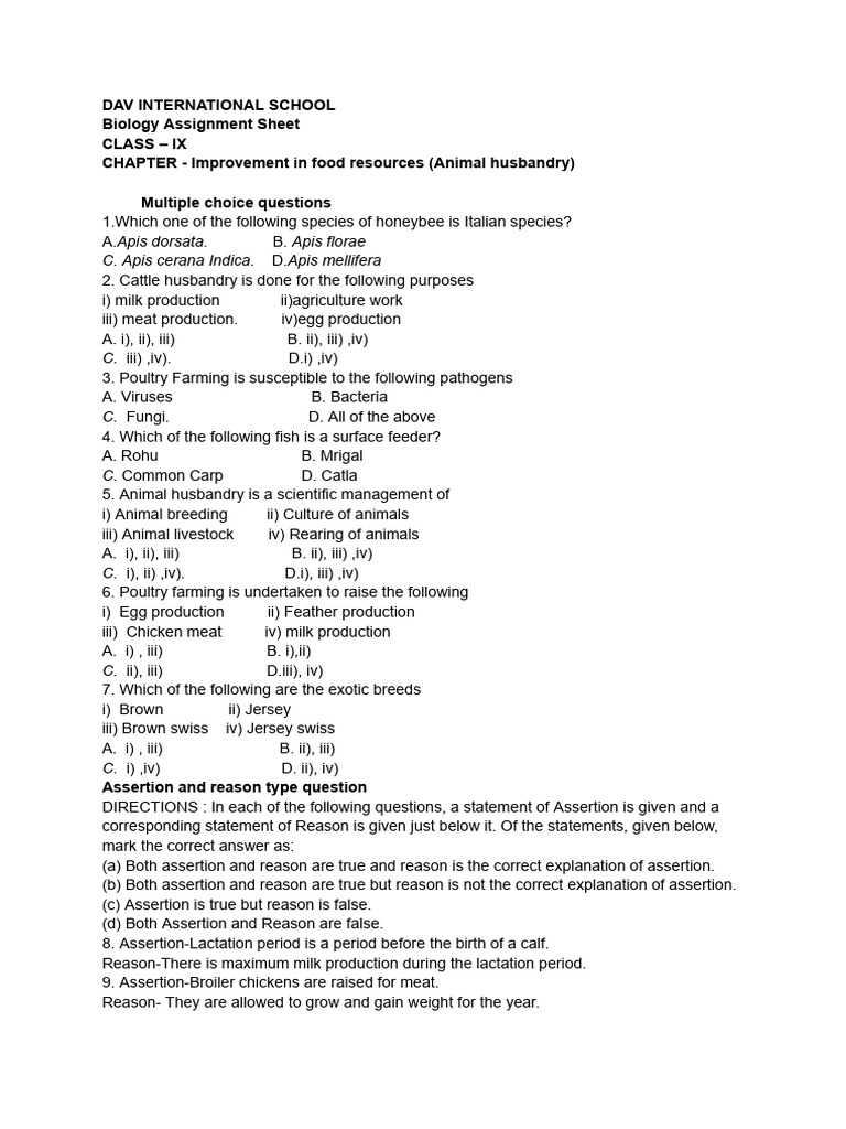 Assignment Improvement 2 | PDF | Honey Bee | Poultry