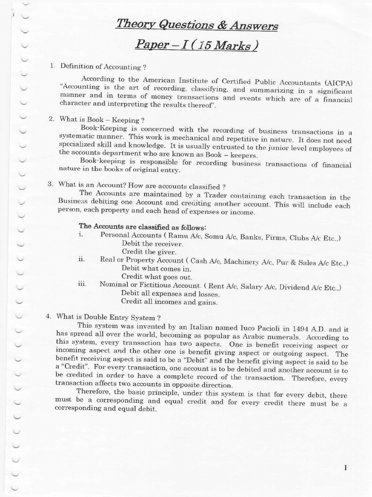 Theory Pyq | PDF