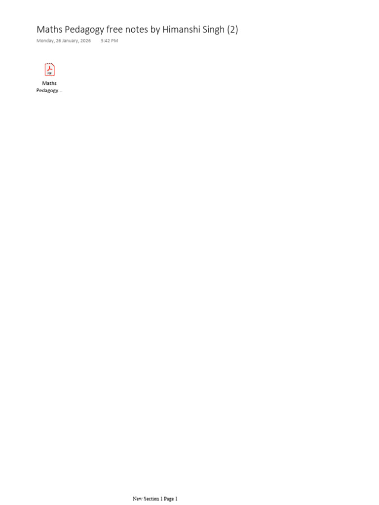 MATHSPEDAGOGYCONSOLIDATED | PDF