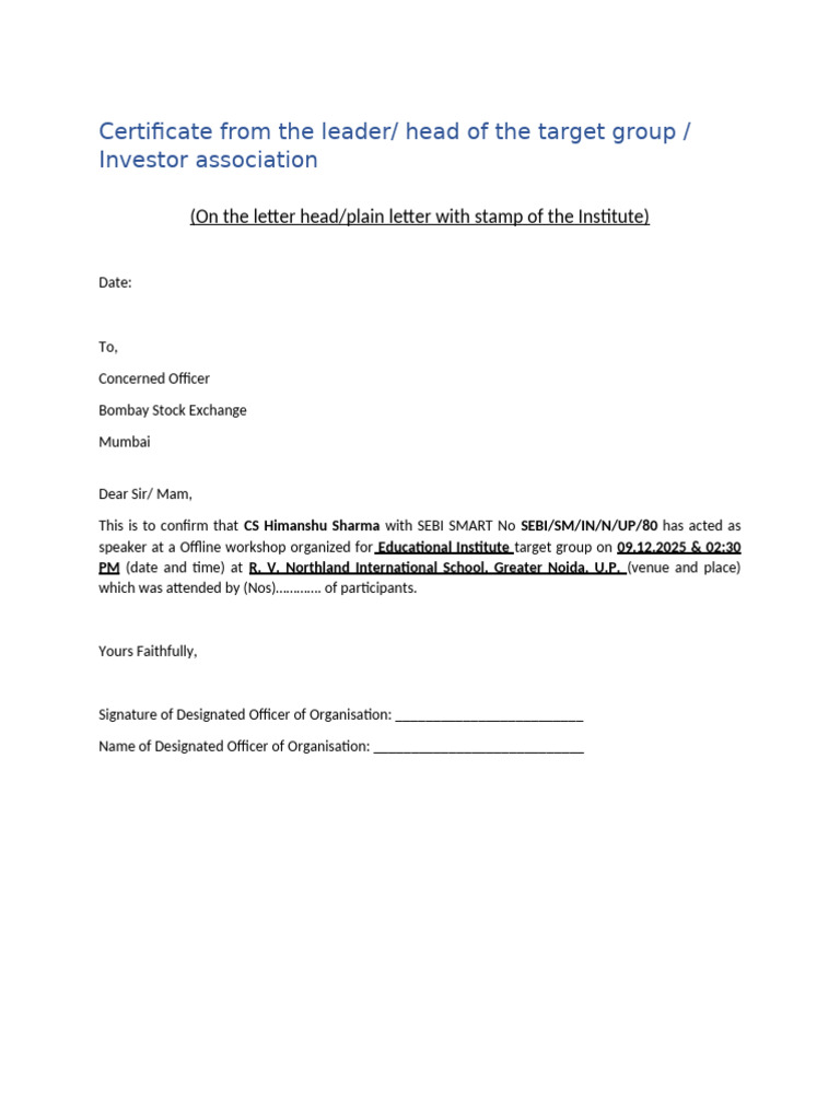 BSE - Confirmation Letter - R. v. Northland International School ...
