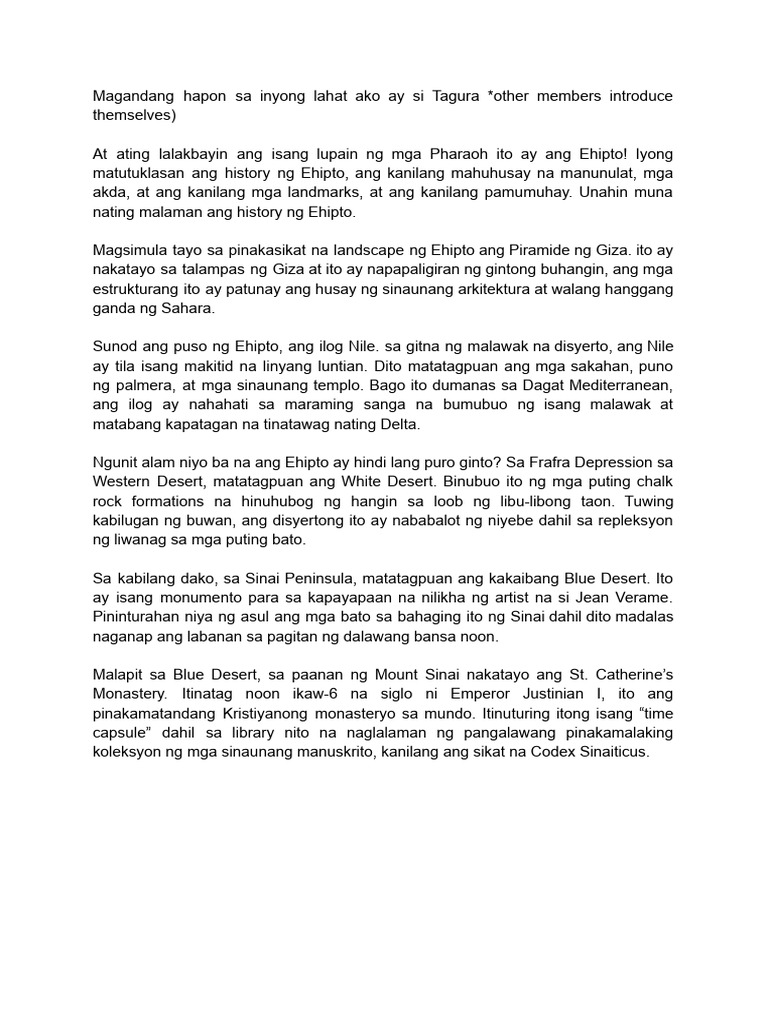 Script For Filipino | PDF