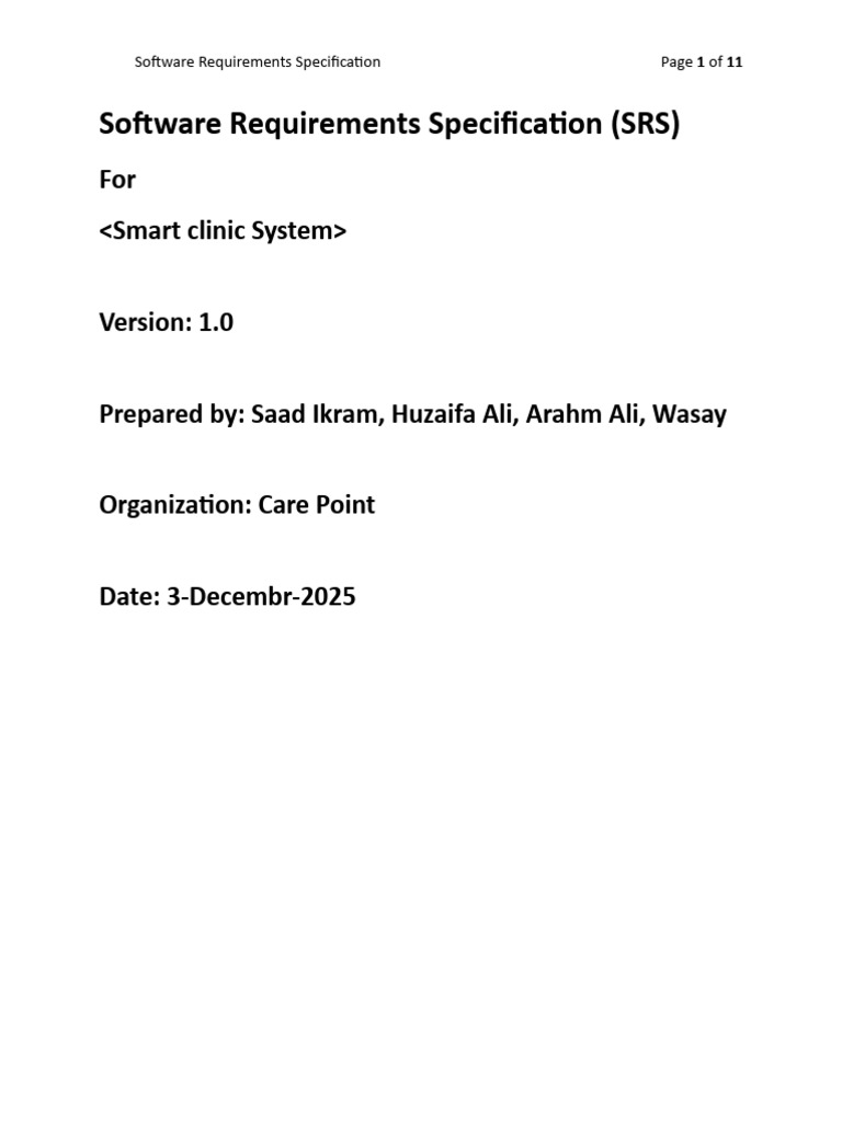 Software Requirements Specification | PDF | Databases | User Interface