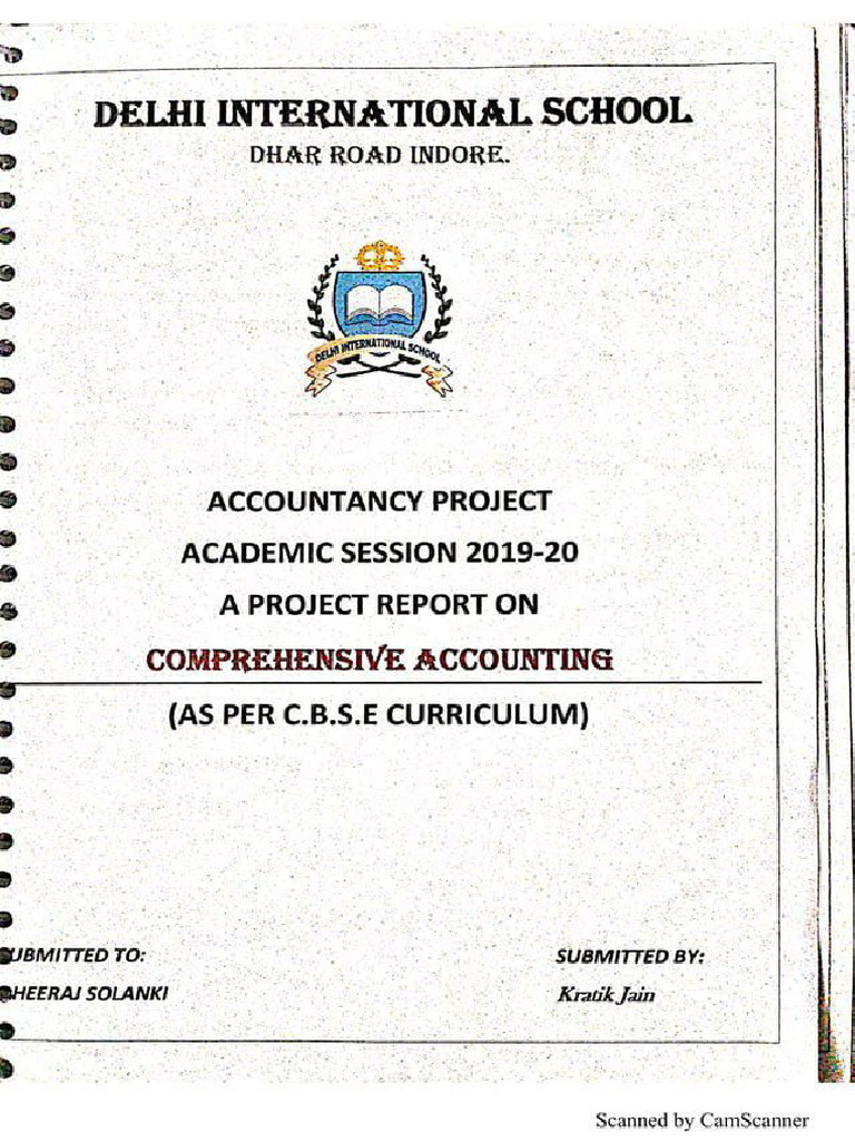 Accounts Project | PDF