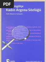 Filiz Bingölçe - Kadın Argosu Sözlüğü