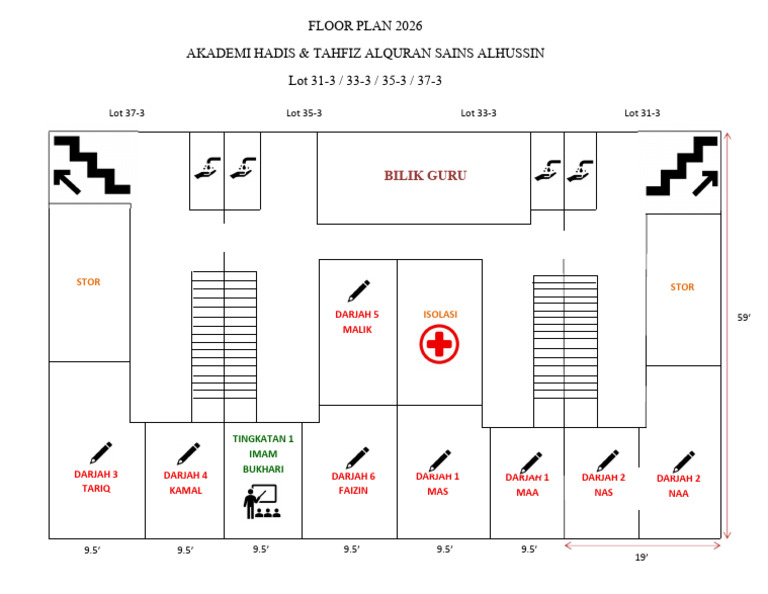 Layout Kelas 2026 (Dewan) | PDF