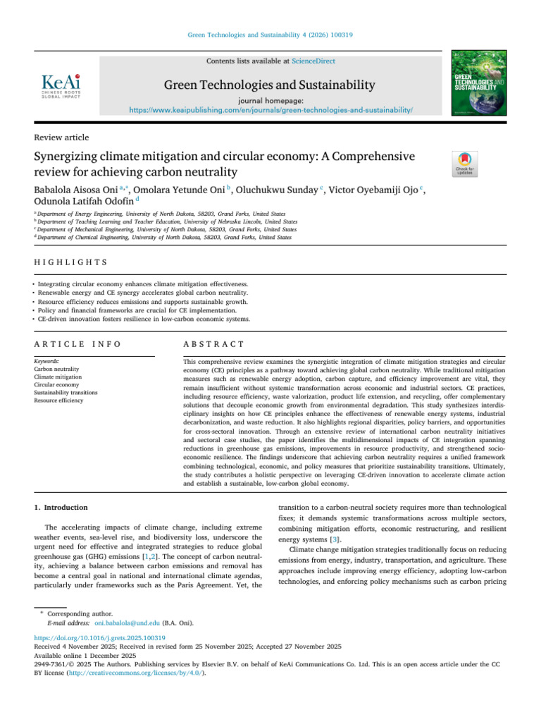 Synergizing Climate Mitigation | PDF | Climate Change Mitigation ...