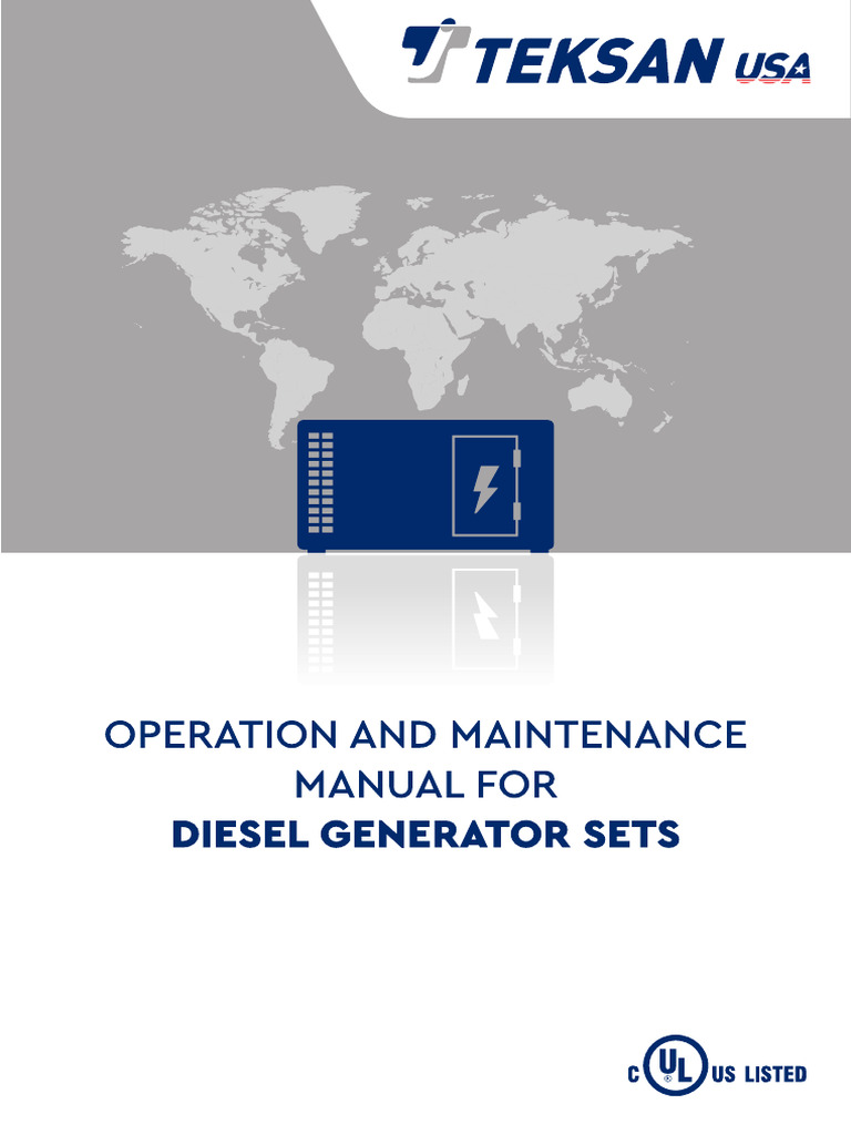 Operation and Maintenance Manual For Diesel Generator Sets 04fb3e74 ...