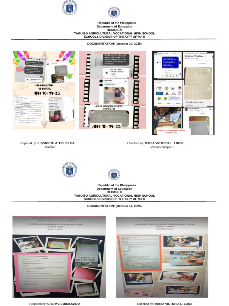 ADM EiE DOCUMENTATION OCTOBER 14, 2025 | PDF | Philippines